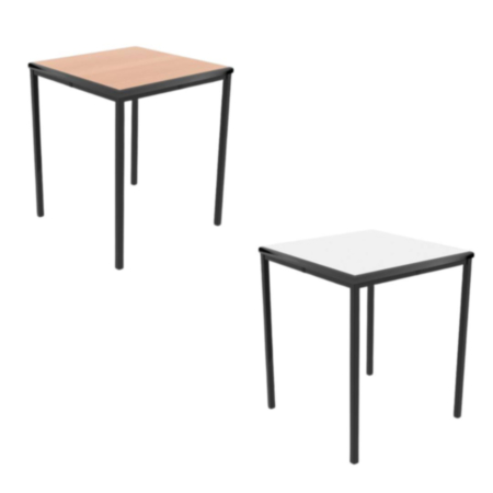 Titan Multi-Purpose School Square Classroom Tables with Black Frame