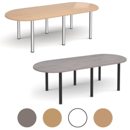 Radial End Table with 6 Legs - 2400mmx1000mm