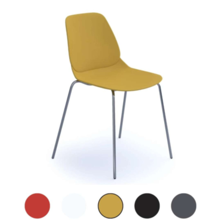 Strut Multi-Purpose Chair with Chrome 4 Leg Frame