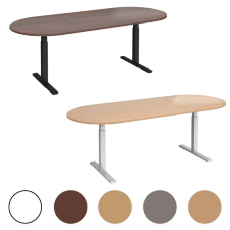 Elev8 Touch D-End Sit Stand Office Boardroom Table