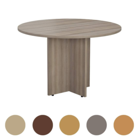 Wooden Round Office Boardroom Table