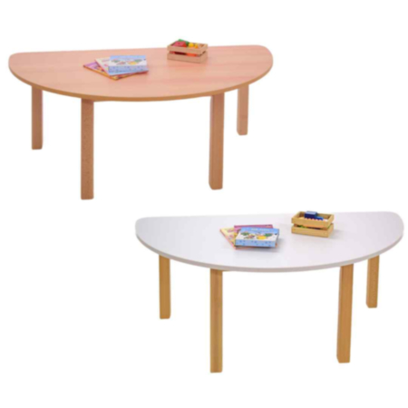 Burntwood Classroom Semi Circle Wooden Table