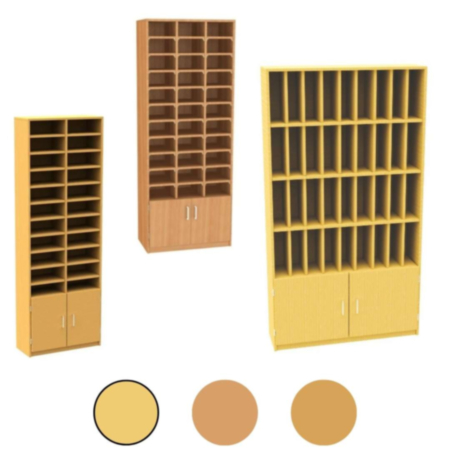 Pigeon Hole Unit with Cupboard Small