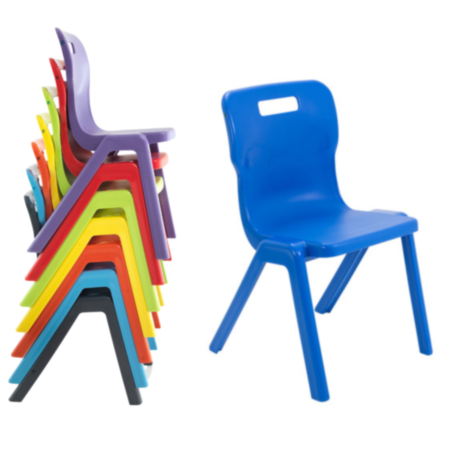 Titan One Piece Stackable Plastic School Chair