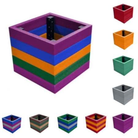 Litton Coloured Recycled Plastic Planter