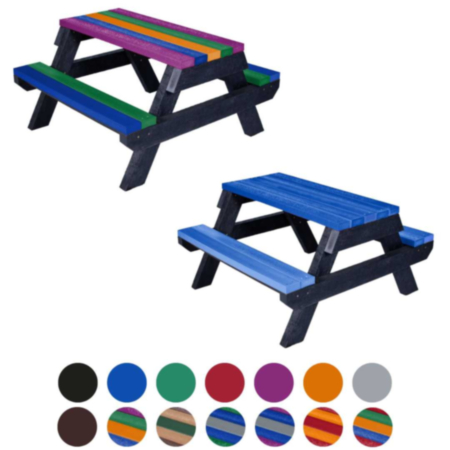 Macaw Children&#039;s Recycled Plastic Outdoor Picnic Table