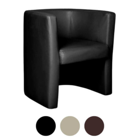 Milano Leather Faced Tub Chair