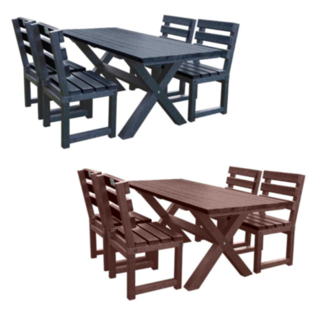 Wheatcroft Recycled Plastic Cafe Bistro Dining Set