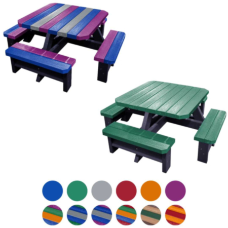 Parrot Children&#039;s Recycled Plastic Outdoor Picnic Table