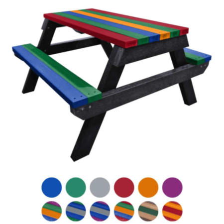 Spectrum Recycled Plastic Outdoor Picnic Table 