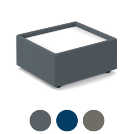 Alto Modular Fabric Base Coffee Table with White Top