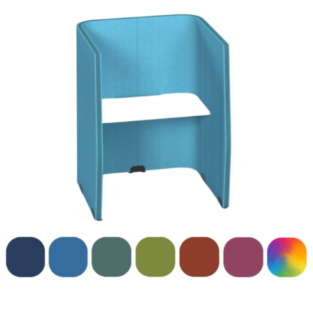 Priva Study Rectangular Workstation Pod W1200 x H1500 x D1500mm