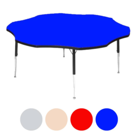 Tuf -Top Height Adjustable Flower Classroom Table