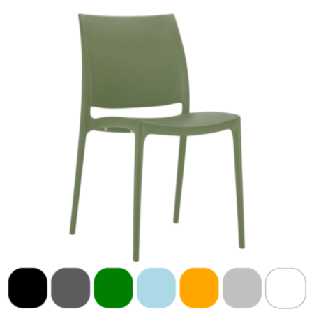 Maya Plastic Cafe Bistro Chair