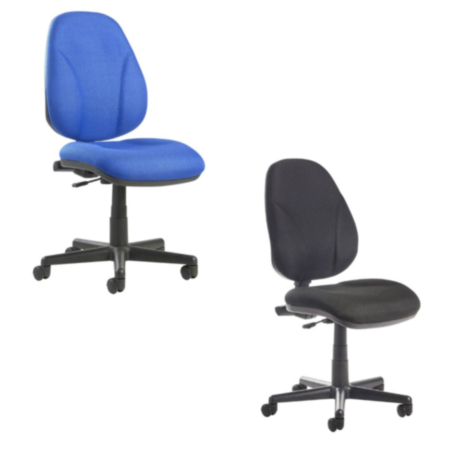 Bilbao Fabric Task Chair With Lumbar Support and No Arms