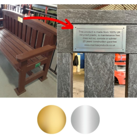 Personalised Commemorative Bench Plaque