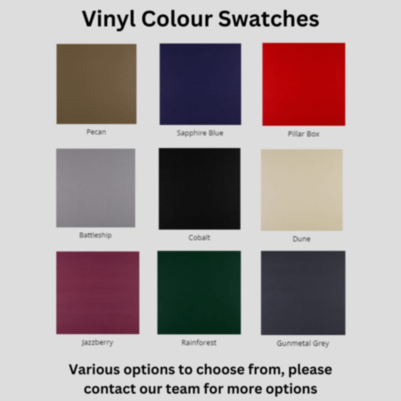 Sapphire Vinyl Office Sofa with Arms