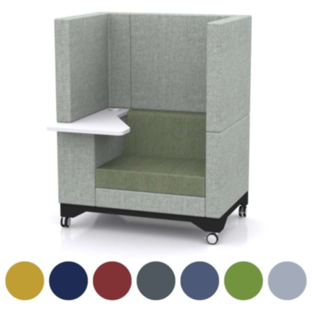 Element Highback Office Pod with Castors