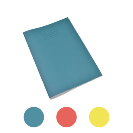 Rhino A4 Tinted Paper Exercise Book 48 Page 8-12mm - Pack of 10