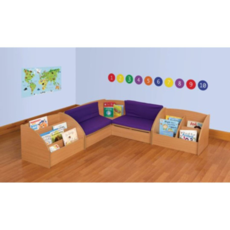 Infant Library Reading Corner Seating and Storage Set