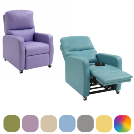 Nuyork Manual and Motor Care Home Vinyl Recliner  