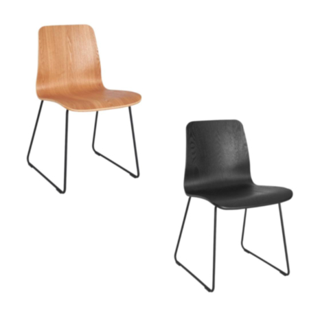 Copenhagen Cafe Bistro Chair - Skid Frame
