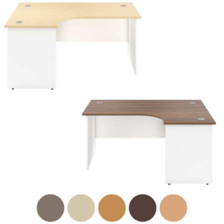 Panel Plus Left/Right Hand Radial Office Desk