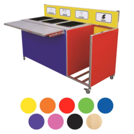 School Canteen Collection and Clearing Trolley Standard / Excel Quad