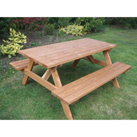 4-8 Seater Wooden Pub Picnic Bench