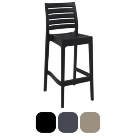 Ares 75 Polypropylene Cafe Bistro Bar Stool 