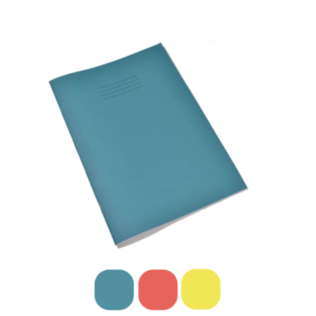 Rhino A4 Tinted Squared Paper Exercise Book 48 Page - Pack of 10