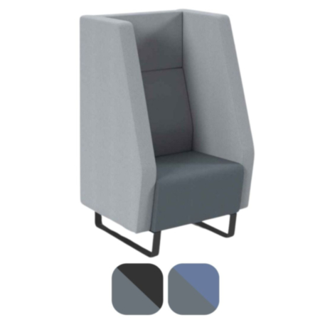 Encore High Back Soft Seating Reception 1 Seater Booth