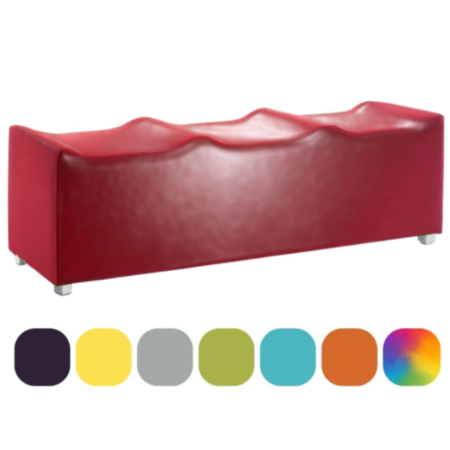 Scoop Low Level Triple Breakout Vinyl Seating
