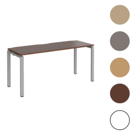 Adapt Single Scallop Cut Office Desk 