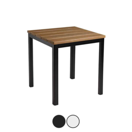 EKO Recycled Square Outdoor Cafe Bistro Table