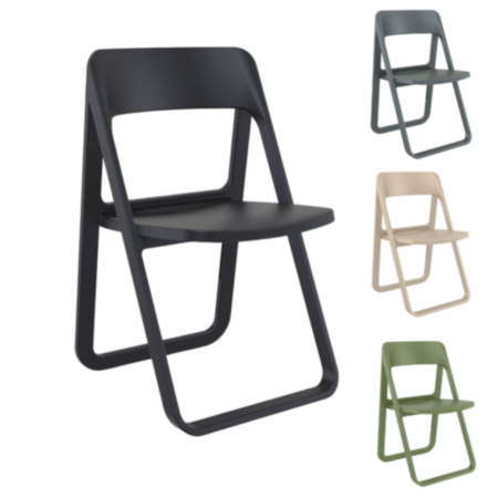 Dream Polypropylene Folding Cafe Bistro Chair 