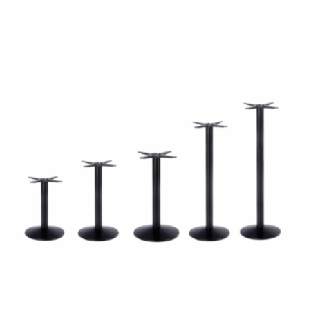 Dome Black Cast Iron Cafe Bistro Table Base - 5 Heights