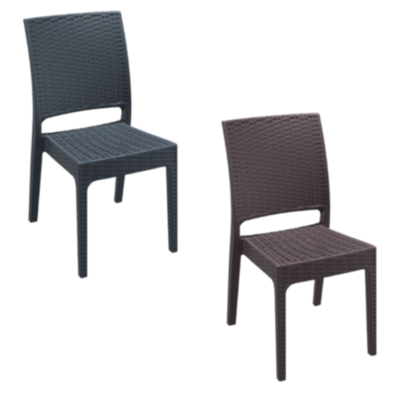 Florida Wicker Weave Cafe Bistro Chair