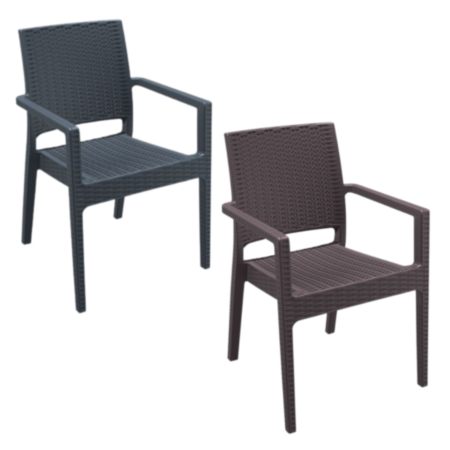 Ibiza Wicker Weave Cafe Bistro Chair