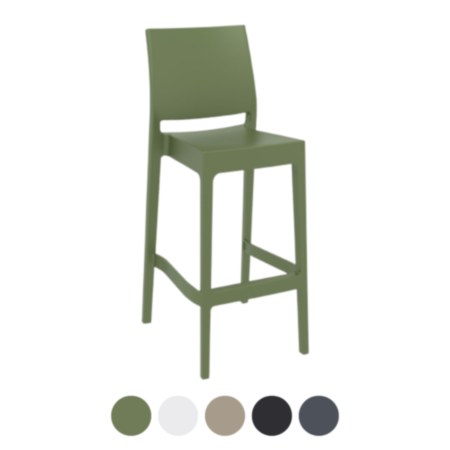 Maya 75 Stacking Cafe Bistro Bar Stool