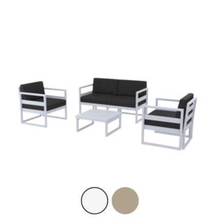 Mykonos Outdoor 4 Piece Lounge Set