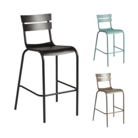 Marlow Aluminium Cafe Bistro Bar Stool