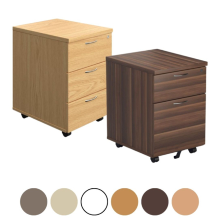 2-3 Drawer Mobile Office Pedestal