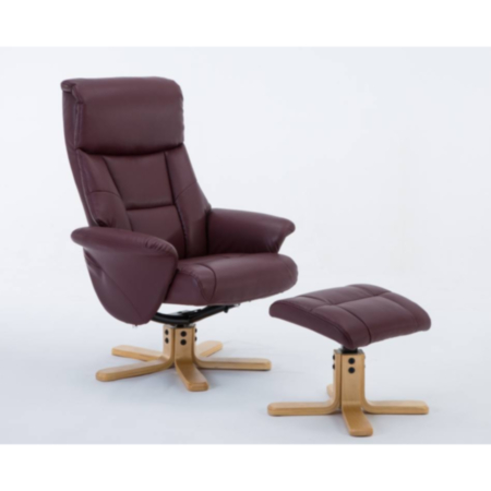 Montreal Luxury Recliner Chair with Footstool