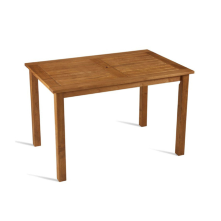 More All Wood Outdoor Cafe Bistro Table - Rectangular