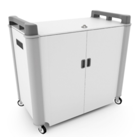 LapCabby 32-Device Mobile AC Charging Trolley-Charcoal