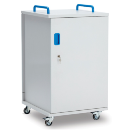 LapCabby Lyte Single Door 20-Device Mobile Metal Shelf Charging Cabinet