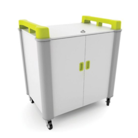LapCabby 20V Laptop Storage &amp; Charging Trolley-Lime
