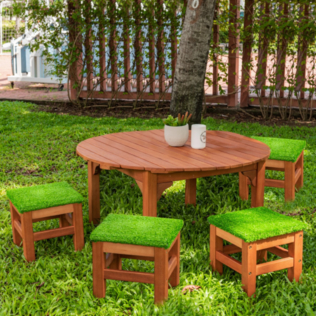 Outdoor Early Years Grass Seat Stool - Set of 2