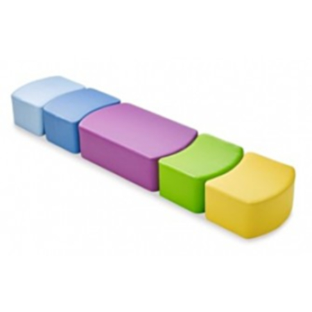 Children&#039;s Modular Seating Crescent - Set of 5